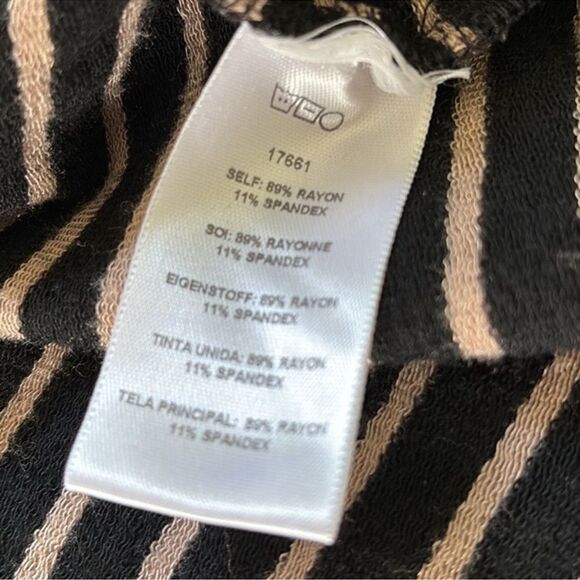 Anthropologie Dolan Left Coast Striped Printed Shadow Band Knit Crop Blazer - Picture 6 of 9